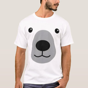 T-shirt Deguisement Halloween Tête d'Ours Polaire Mignon D