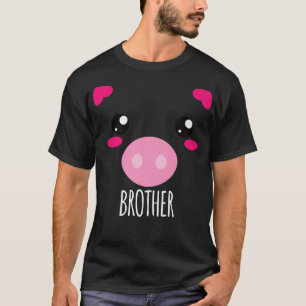T-shirt Déguisement Kawaii Halloween Tête de Cochon Pour G