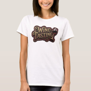 T-shirt Dégustation de vin rose WITTY Art à porter
