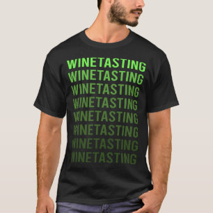 T-shirt Dégustation De Vins Vert Gradié