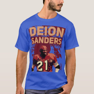 T-shirt Deion Sanders poster vintage