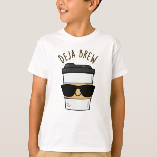 T-shirt Deja Brew Funny Coffee Pun