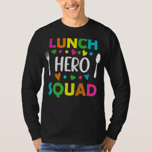 T-shirt Déjeuner Hero Squad School Break Cafétéria Worker