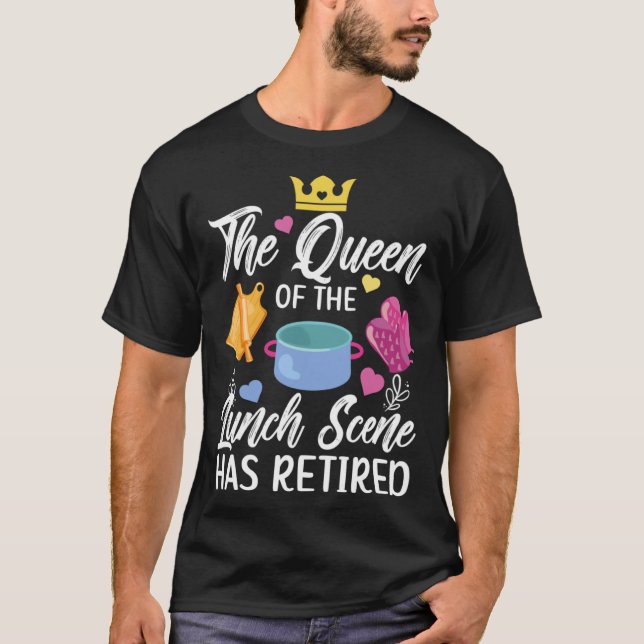 T-shirt Déjeuner Lady A Retraité Déjeuner Lady Retraite (Devant)