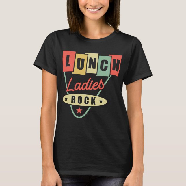 T-shirt Déjeuner Lady Déjeuner Dames Rock Déjeuner Lady (Devant)