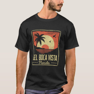T-shirt Del Boca Vista Retro Sunset Floride Vintage