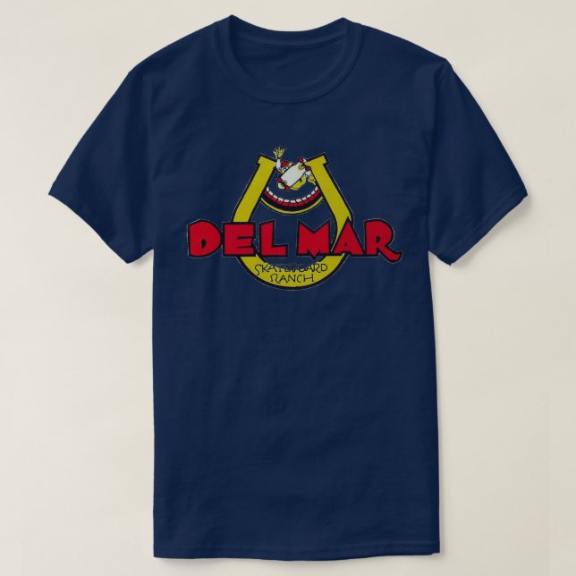 T-shirt Del mar skateboard ranch 2 design (Design devant)