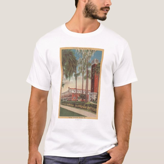T-shirt Deland, la Floride - vue d'université de Stetson (Devant)