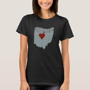 T-shirt Delaware Ohio OH Ville État États-Unis Cadeau Mign
