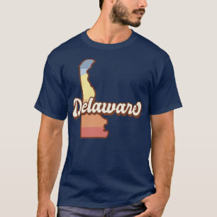 T-shirt Delaware Retro