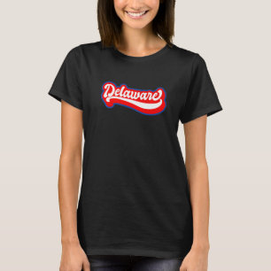 T-shirt Delaware Retro US State Porto Rico Drapeau Premium