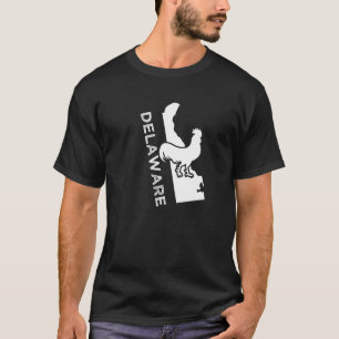 T-shirt Delaware State Bird Bleu Hen Poulet Fier Souveni