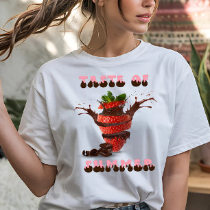 T-shirt Délicieux Fraise et Chocolat