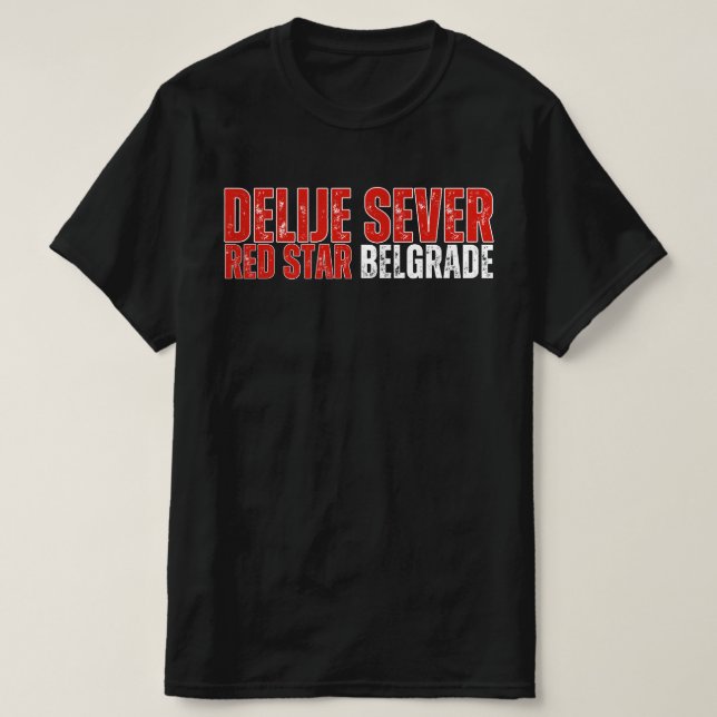 T-shirt Delije Sever Étoile rouge de Belgrade  (Design devant)
