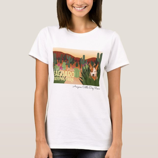 T-shirt Délivrance de chien de bétail de l'Arizona - parc (Devant)