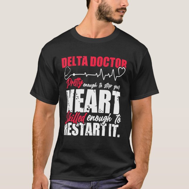 T-shirt Delta Doctor Funny Design (Devant)