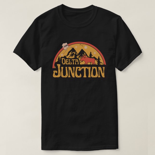 T-shirt Delta Junction, Alaska (Design devant)