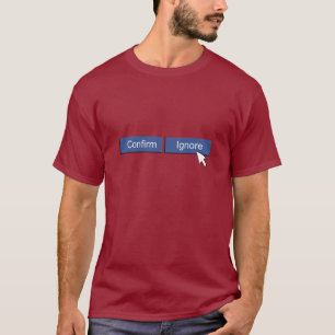 T-shirt Demande d'ami de Facebook