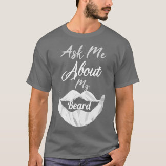 T-shirt demandez-moi à propos de ma barbe 18