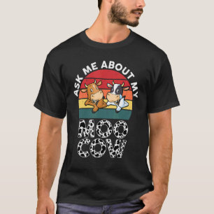 T-shirt Demandez-Moi Mon Moo Vache Enfants Garçons Filles