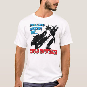 T-shirt d'emballage et d'éducation de moto