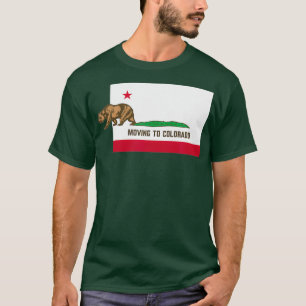 T-shirt Déménager Au Colorado Quitter La Californie Drô