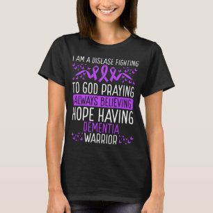 T-shirt Dementia Warrior Alzheimers Aware Ribbon