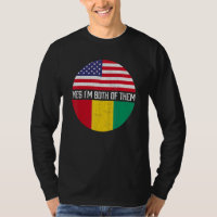 Demi-américain demi-guinéen Drapeau américain Fami