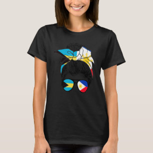 T-shirt Demi-Bahamian demi-philippine Bahamas Enfants Heri