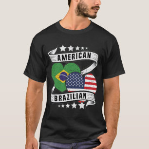T-shirt Demi-Brésilien mi-Américain