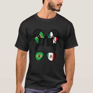 T-shirt Demi Brésilienne Demi Mexicaine Fille Brésil Enfan