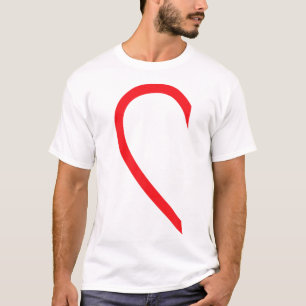 T-shirt Demi-Coeur gauche côté main Couple d'amour Camisa 