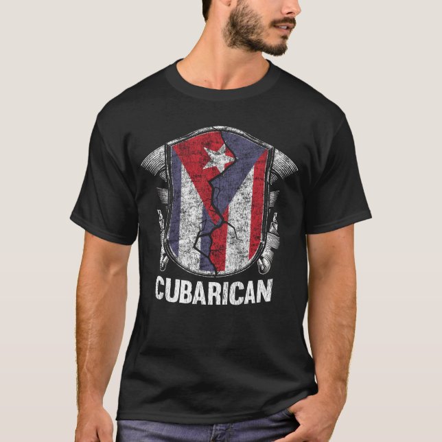 T-shirt Demi-Cubaine Cubaine Demi-Porto Rico (Devant)