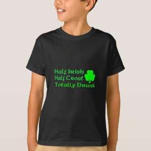 T-shirt Demi de Croate à moitié irlandais totalement