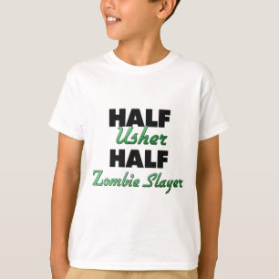 T-shirt Demi de demi de tueur de zombi d'Usher