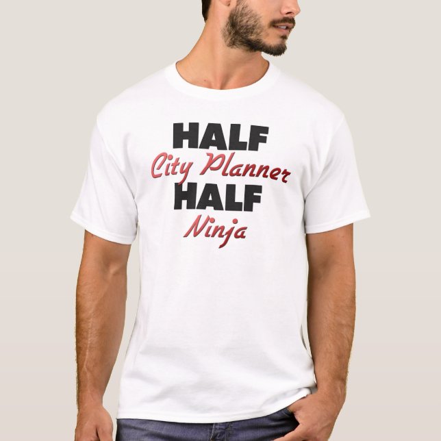 T-shirt Demi de planificateur demi de Ninja de ville (Devant)