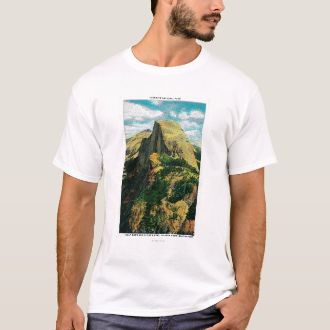 T-shirt Demi de repos de dôme et de nuage de point de (Devant)