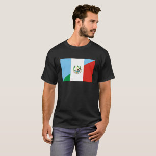 T-shirt demi de symbole de drapeau du Guatemala Mexique