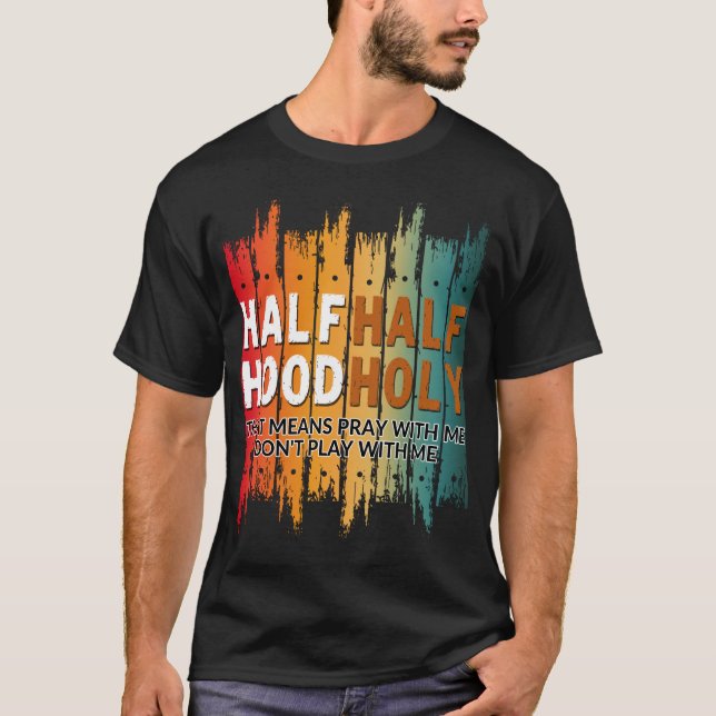 T-shirt demi-demi-capuche (Devant)