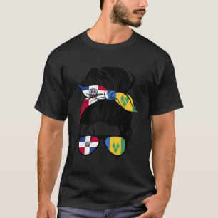 T-shirt Demi Dominicain Moitié Vindain Mélange Dominicain