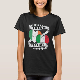 T-shirt Demi-irlandais demi-enfants italiens irlandais dra