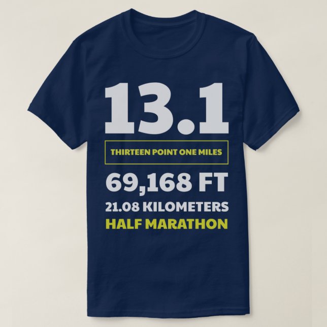 T-shirt Demi-marathon 131 1 (Design devant)
