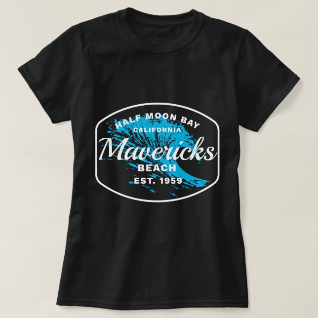 T-shirt Demi-Moon Bay Long Manches Chemise Cali Mavericks  (Design devant)