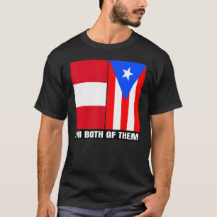 T-shirt Demi-péruvienne moitié Porto Rico ADN Porto Rico &