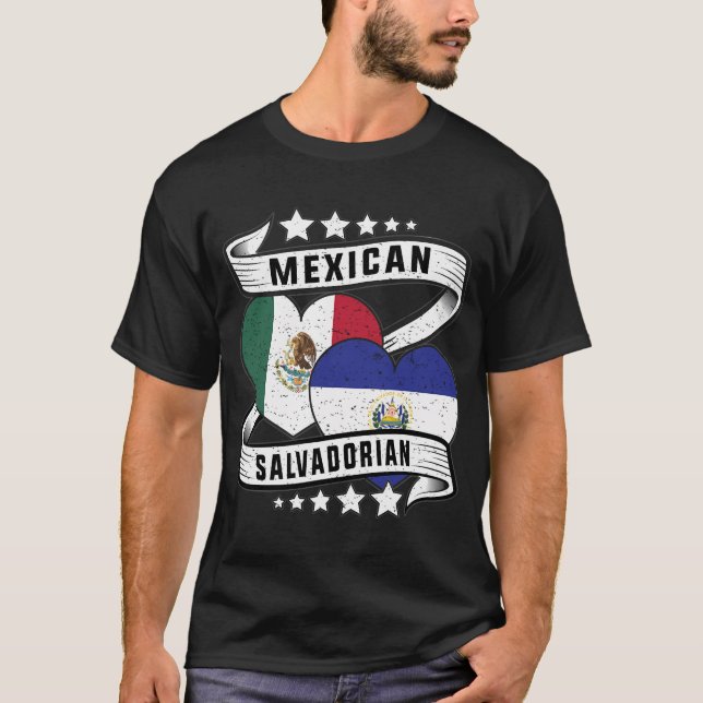 T-shirt Demi-Salvadorien mexicain demi-Salvadorien mexicai (Devant)