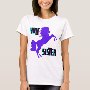 T-shirt Demi-Soeur Pony Violet frère