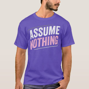 T-shirt DemiGirl Demisexual suppose Rien LGBT Demigirl F