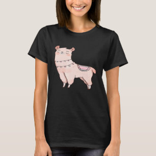T-shirt Demigirl Llama Cute Animal Alpaca LGBTQIA Enby Pri