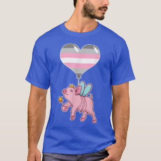 T-shirt Demigirl Pig FairyNonbinary Gender