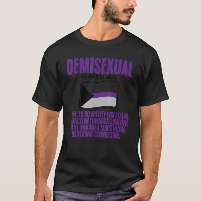 T-shirt Demisexual Pride Flag Definition (Devant)